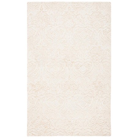 Safavieh 4 x 6 ft. Metro Contemporary Rectangle Area Rug Gold & Ivory MET850D-4